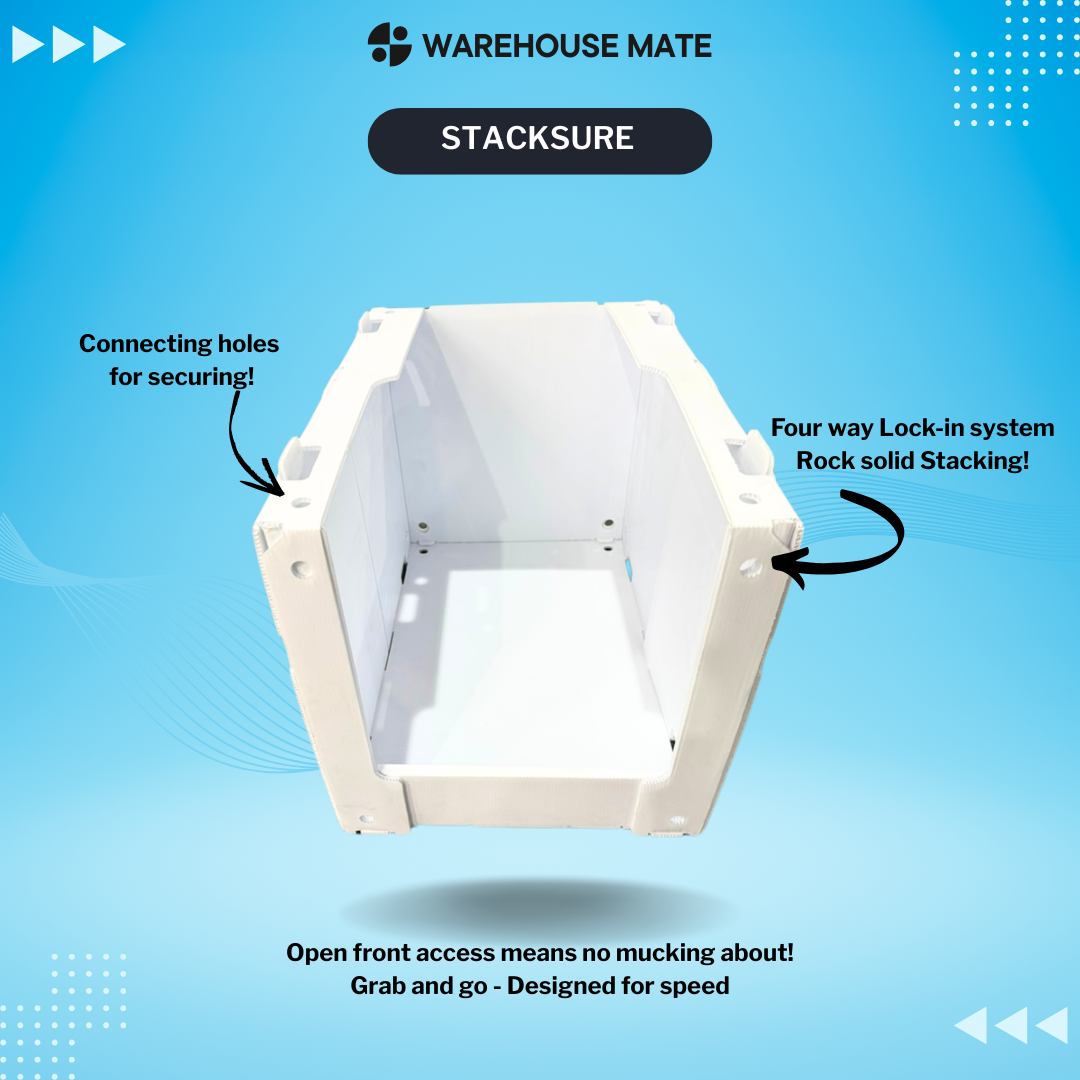 Corrugated Plastic Stackable Pick Bins